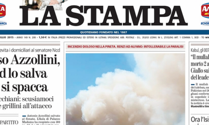 Le prime pagine dei giornali giovedì 30 luglio 2015