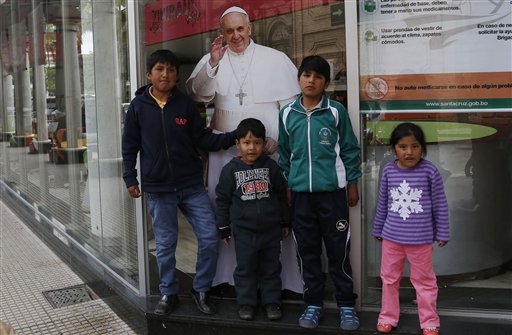 APTOPIX Bolivia Pope