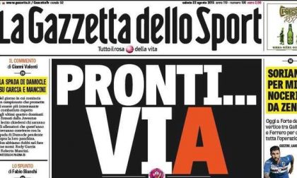 Le prime pagine dei giornali sabato 22 agosto 2015