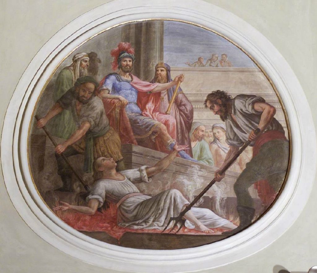 Ambito bergamasco sec. XVIII, Martirio di Sant'Agata