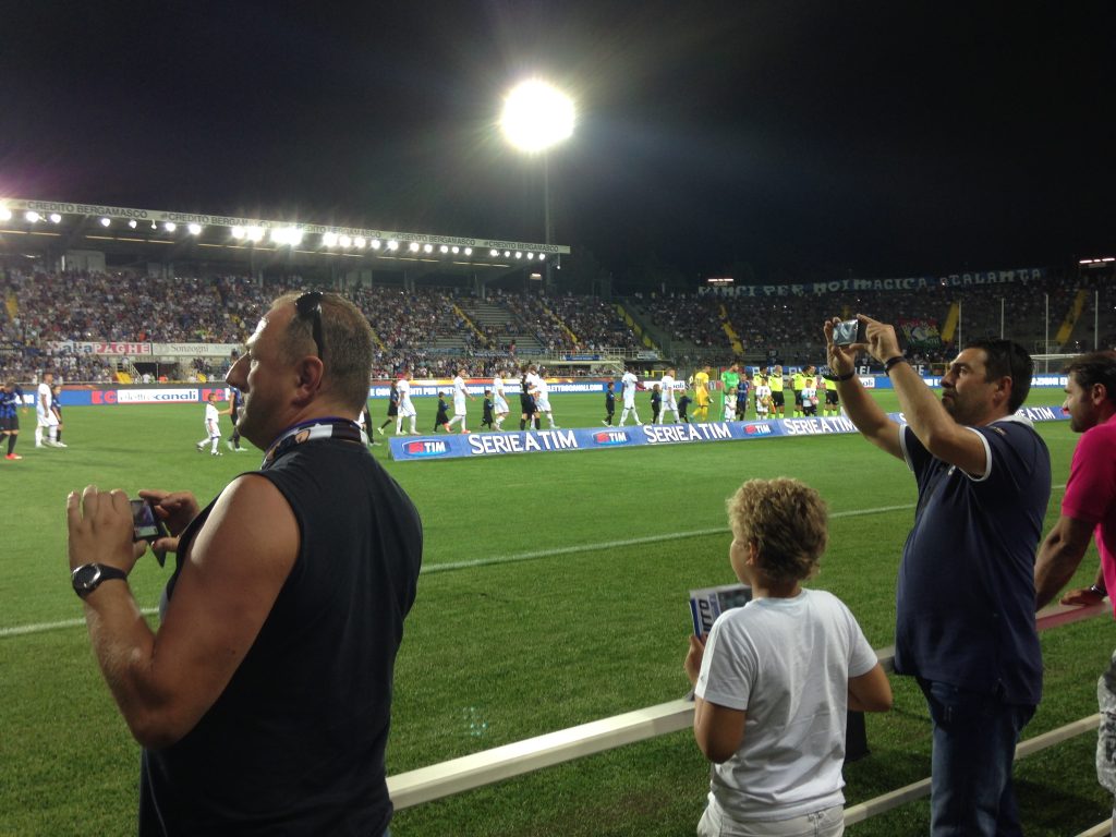 atalanta - frosinone, pitch view