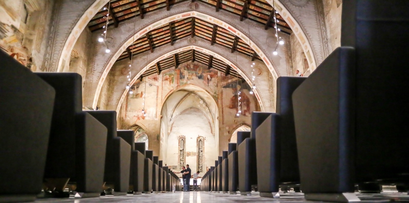La nuova aula magna in S. Agostino Un suggestivo sguardo in anteprima