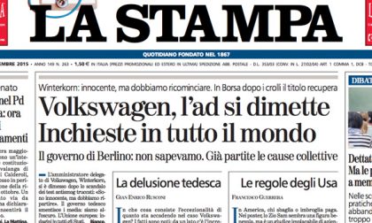 Le prime pagine dei giornali giovedì 24 settembre 2015