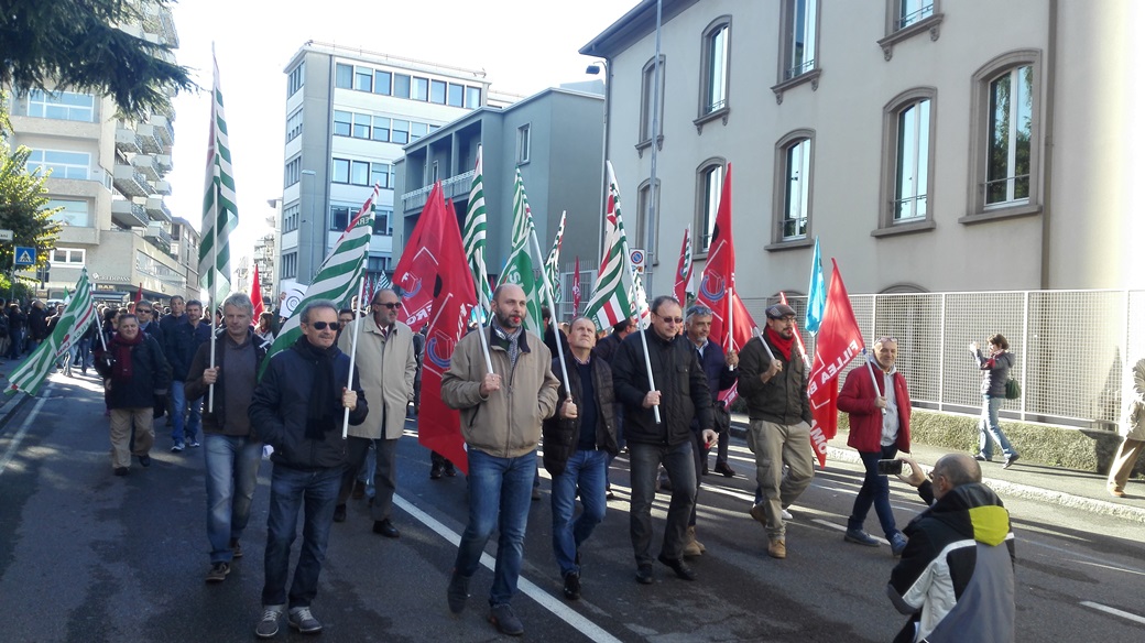 Lo sciopero all’Italcementi