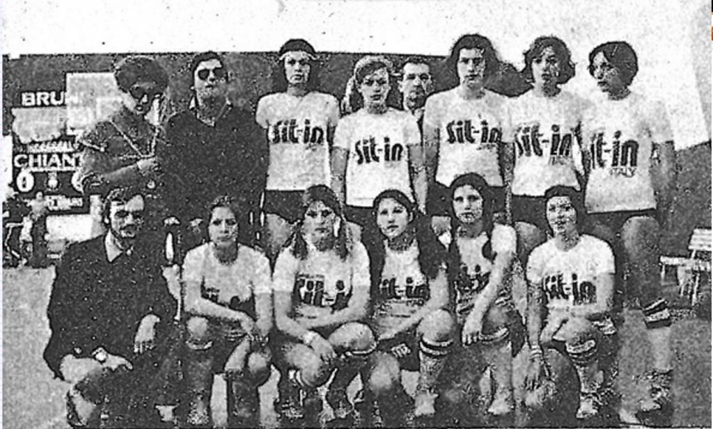 Formazione della Edelweiss che ha giocato a Roma nel 1972