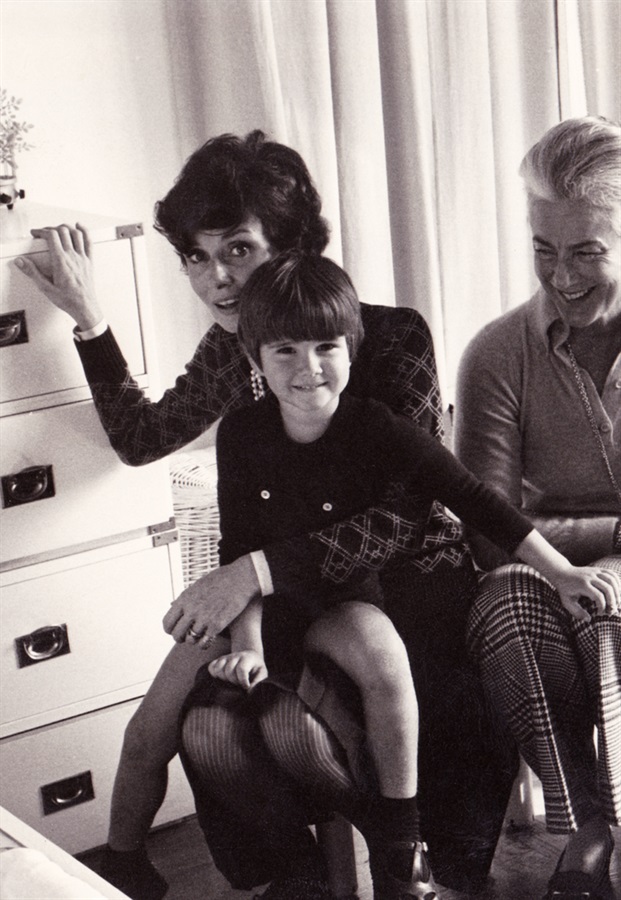 Audrey Hepburn con il figlio Luca Dotti.