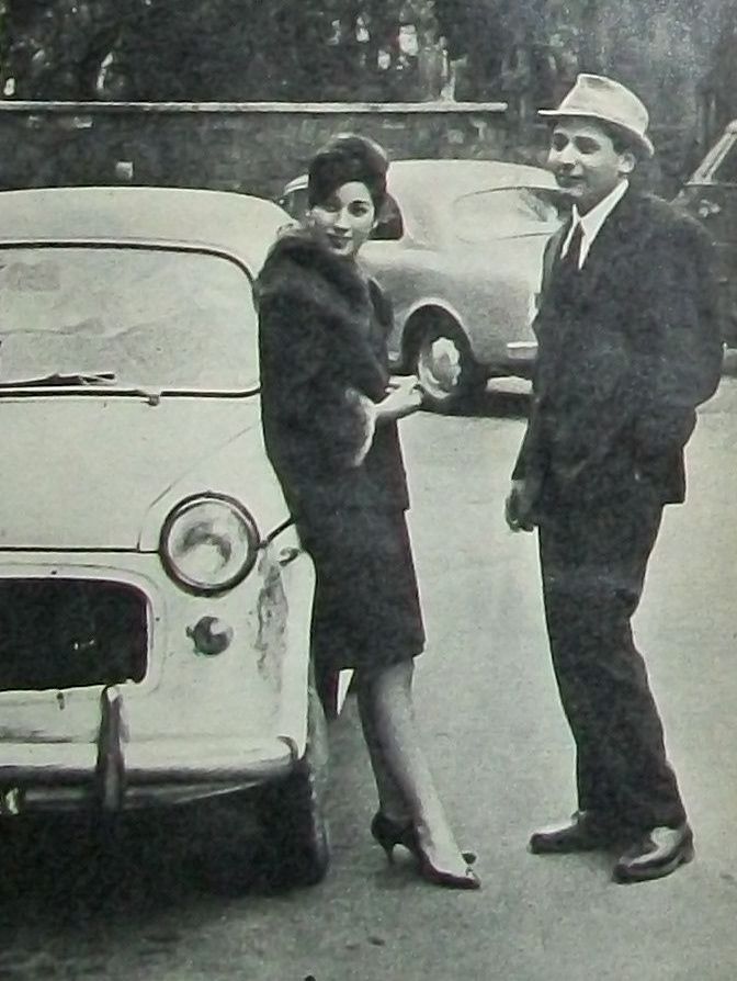 03 Mogol, con la prima moglie Serenella, nel 1961