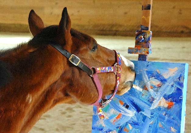 La scimmia col talento di Cézanne e altri due incredibili animali artisti