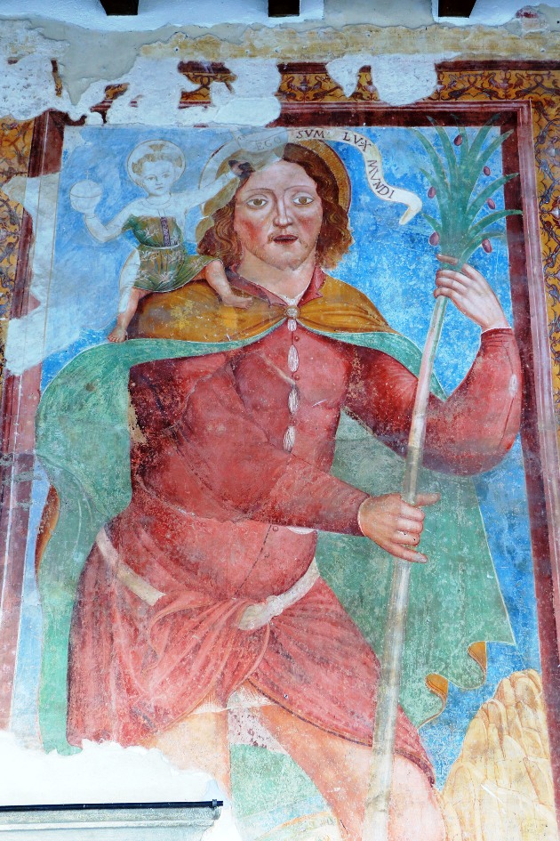 Chiesa Valgoglio Porticato esterno affreschi 10