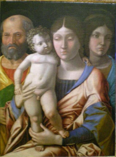 Sacra famiglia con una santa del Mantegna
