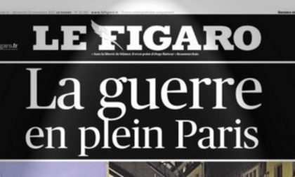 Prime pagine dei giornali dal mondo sugli attentati di venerdì a Parigi