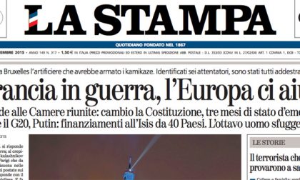 Le prime pagine dei giornali martedì 17 novembre 2015