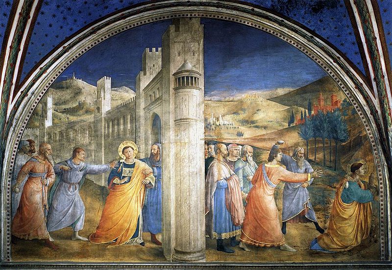 02_Santo Stefano condotto al martirio e lapidazione di Santo Stefano, Cappella Niccolina, Vaticano