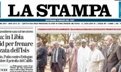 Le prime pagine dei giornali martedì 1 dicembre 2015