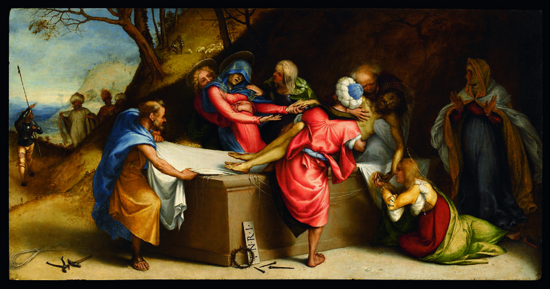 04_Deposizione di Cristo nel sepolcro (predella della Pala Martinengo), Lorenzo Lotto, Accademia Carrara