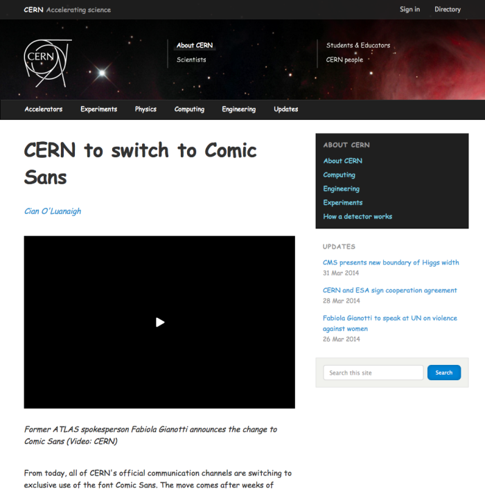 CERN-to-switch-to-Comic-Sans-CERN-20140401-700x709