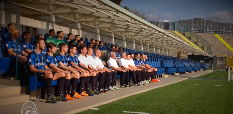 L’Atalanta si fa bella per la foto Ecco il video del backstage