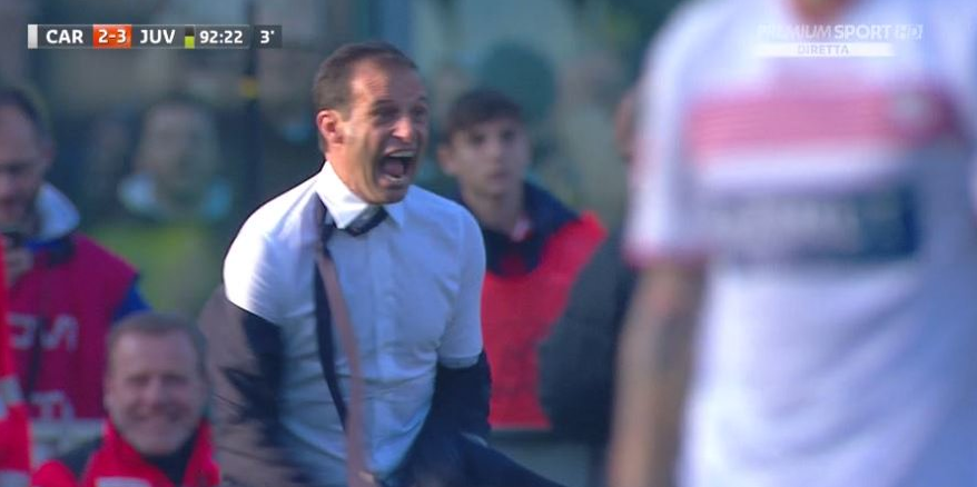 Lo show dell’Allegri furioso «Vince e si spoglia. Come la Ferilli»