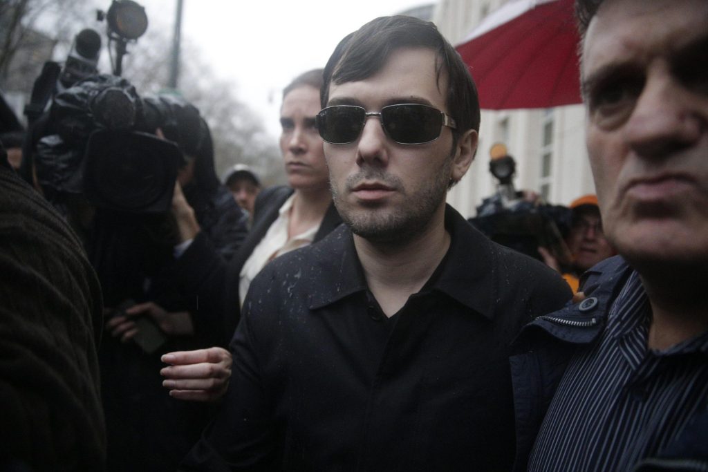 Martin  Shkreli charged with defrauding investors