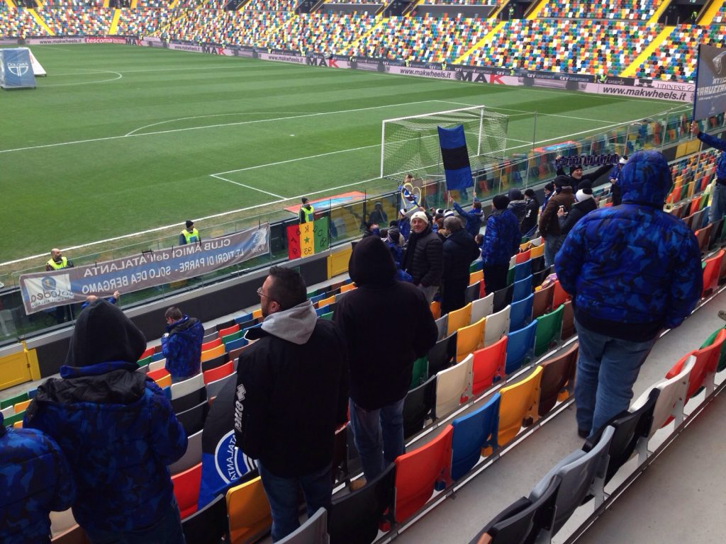 Udinese-Atalanta, tifosi atalantini