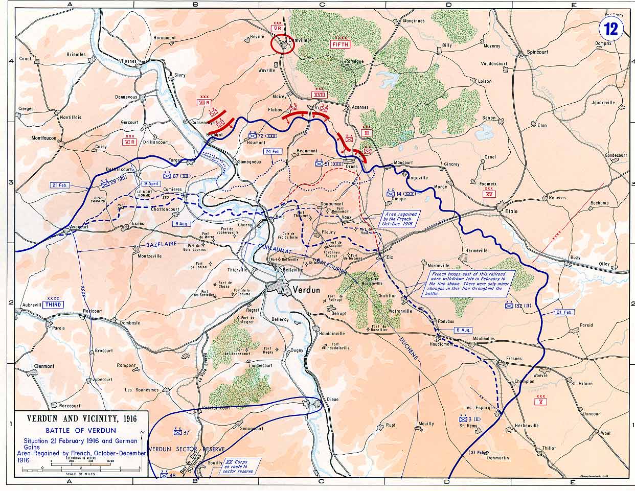 La battaglia di Verdun.