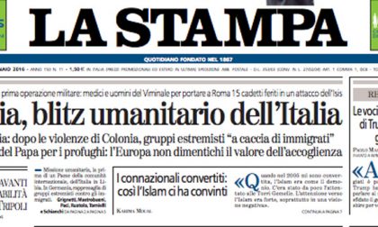 Le prime pagine dei giornali martedì 12 gennaio 2016