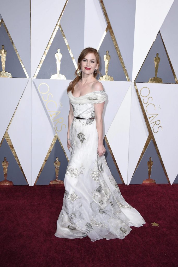Isla Fisher in Marchesa