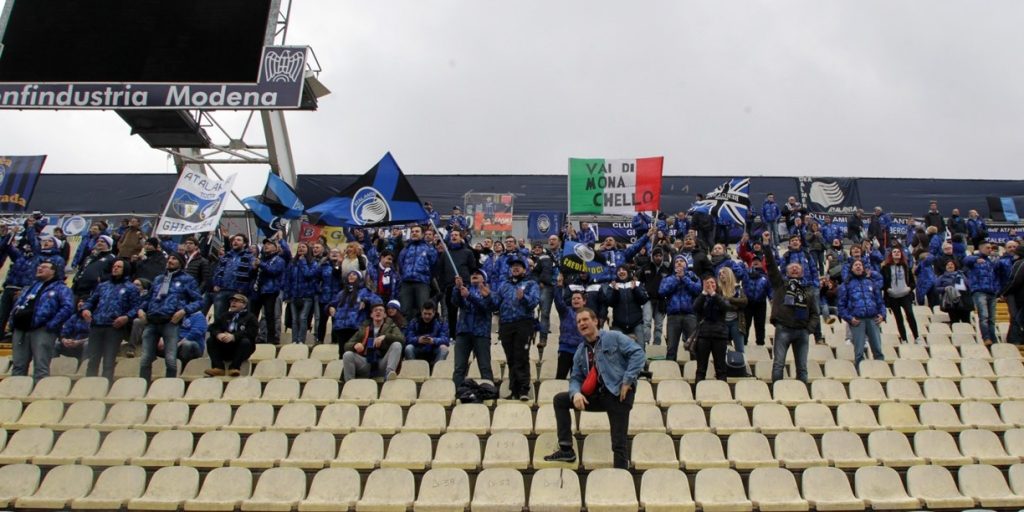 Carpi-Atalanta, tifosi atalantini a Modena