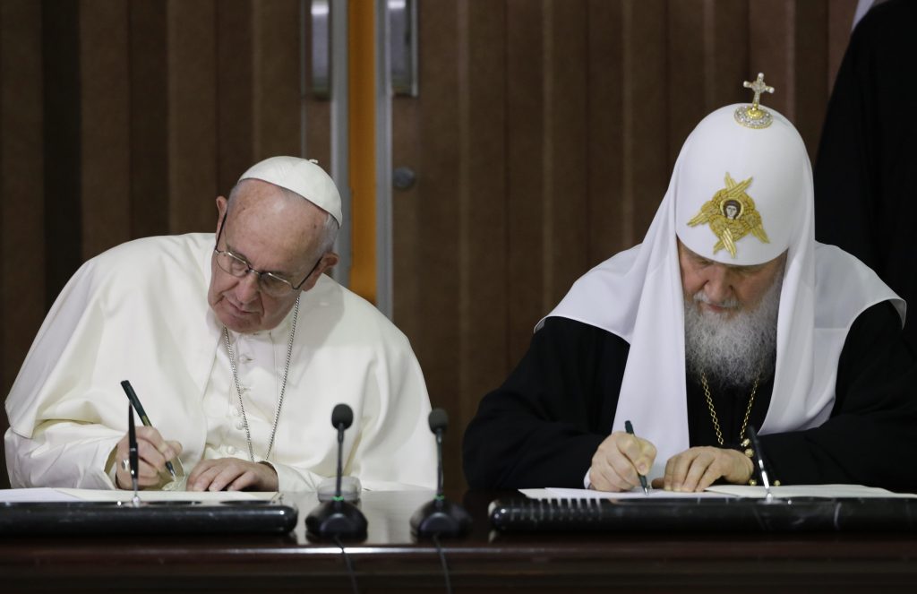 Papa-Kirill: Francesco, grazie a Cuba, capitale unità