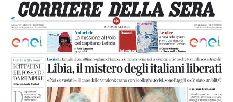 Le prime pagine dei giornali sabato 5 marzo 2016