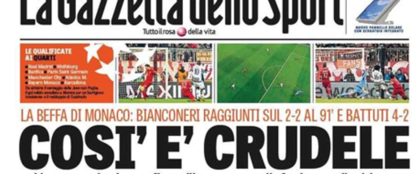 Le prime pagine dei giornali giovedì 17 marzo 2016