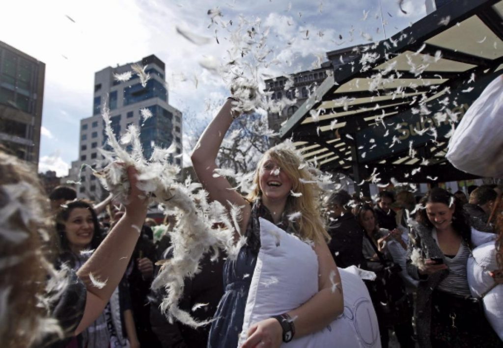 pillow fight ny