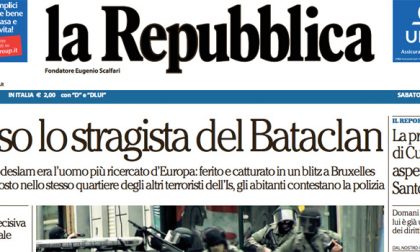 Le prime pagine dei giornali sabato 19 marzo 2016