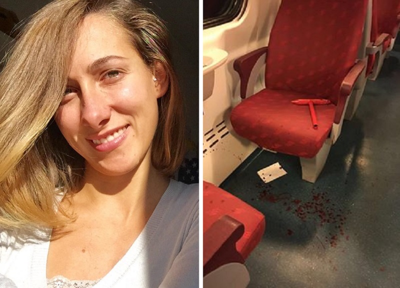 Prese a martellate la giovane Sara Incastrato dal sangue sui pantaloni