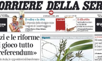 Le prime pagine dei giornali martedì 12 aprile 2016