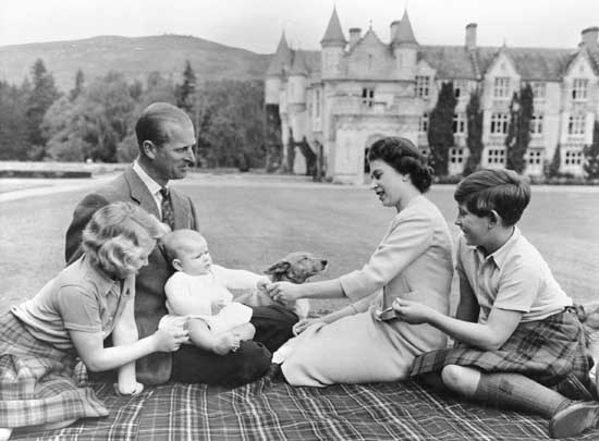 Elisabetta II e i figli