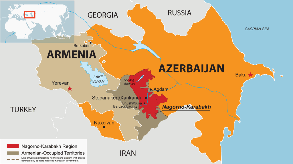 Nagorno Karabakh cartina