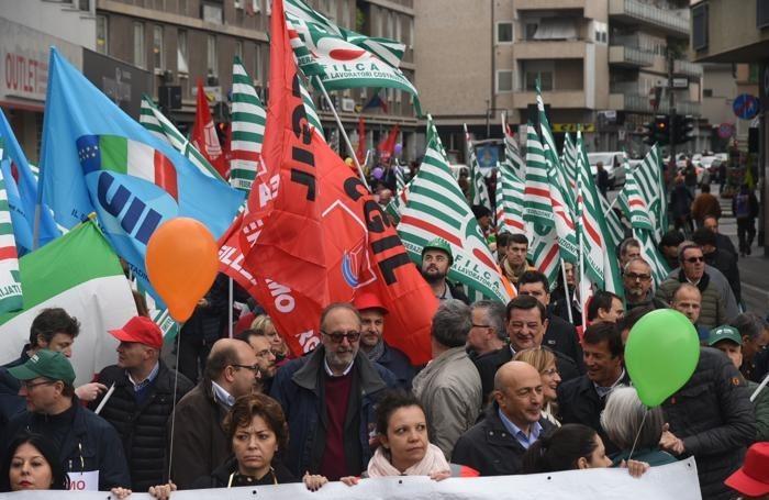 corteo sciopero Italcementi Bedolis 2