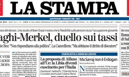 Le prime pagine dei giornali venerdì 22 aprile 2016