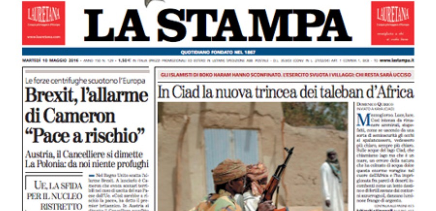 Le prime pagine dei giornali martedì 10 maggio 2016