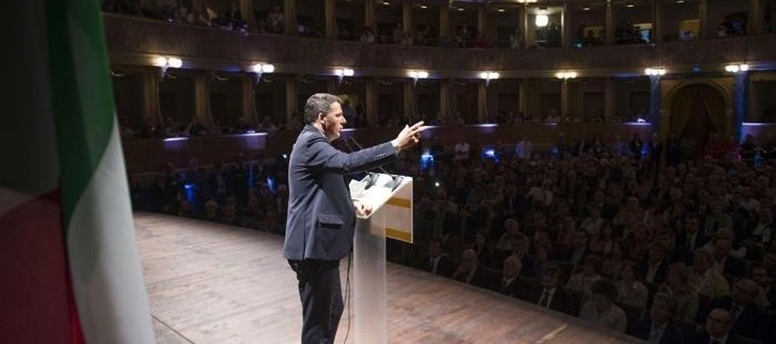 Renzi a Bergamo foto Ansa (5)