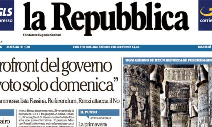 Le prime pagine dei giornali martedì 17 maggio 2016