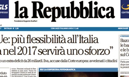 Le prime pagine dei giornali mercoledì 18 maggio 2016