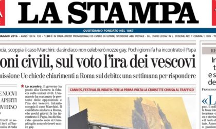 Le prime pagine dei giornali mercoledì 11 maggio 2016