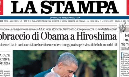 Le prime pagine dei giornali sabato 28 maggio 2016