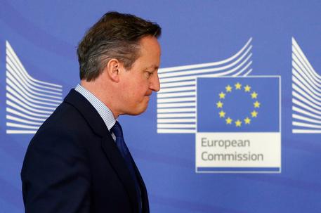 British PM Cameron in Brussels