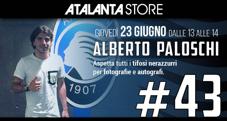 Appuntamento all’Atalanta Store Alberto Paloschi incontra i tifosi