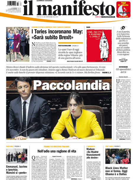 [NAZIONALE - 1] MANIFESTO/PRIMAPAGINA/PAG01 ... 12/07