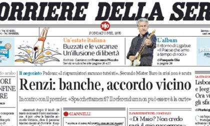 Le prime pagine dei giornali martedì 12 luglio 2016