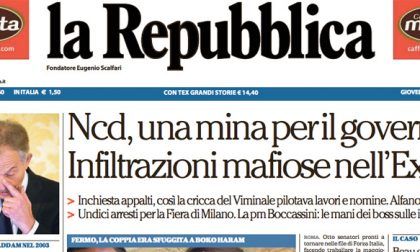 Le prime pagine dei giornali giovedì 7 luglio 2016